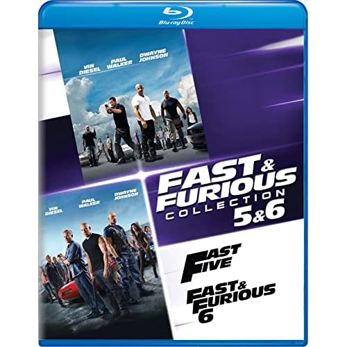 Fast & Furious Collection: 5 & 6 - Blu-ray + Digital HD + The Fate of the Furious Fandango Cash