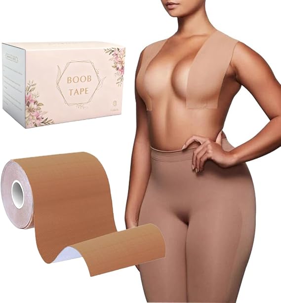Boob Tape, Boobytape for Breast Lift l Sweat-Proof, Skin-Friendly Material, Boob Tape for Large Breasts
