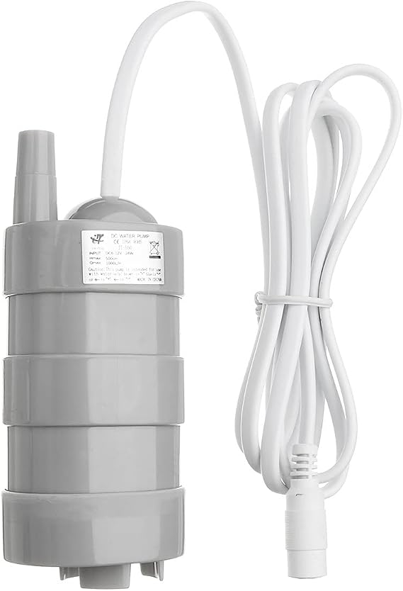Electric Submersible Pump 12V 1000L/H Submersible Pump, 12V DC Submersible Water Pump, Micro Motor Water Pump Sump Pump