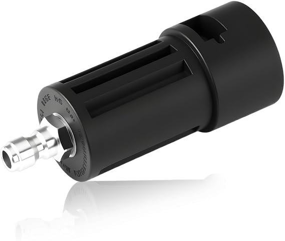 Pressure Washer Quick Connect Adapter 1/4 '' Plug, High Pressure Connector for Power Washer Hose, Wand, and Nozzle, Compatible with Karcher K2-K7 Series, for Fast Release Cleaning Accessories