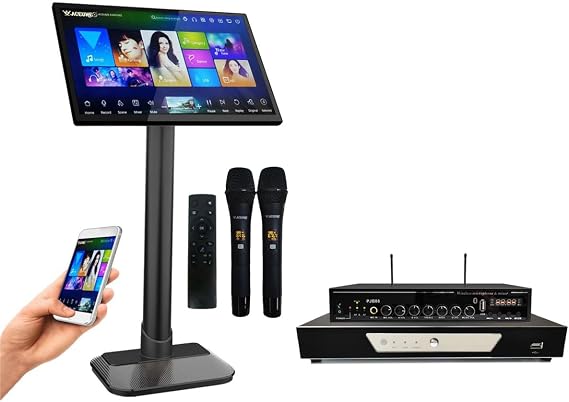TSRV83M-4TB HDD 70K Chinese,English, Vietnamese Songs,19" Three-in-one Touch Screen Karaoke Player, Mobile Device Select Songs,Remote Controller
