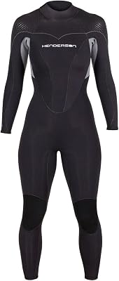 Henderson 7mm Thermoprene Pro Womens Back Zip Jumpsuit, Black, 8T