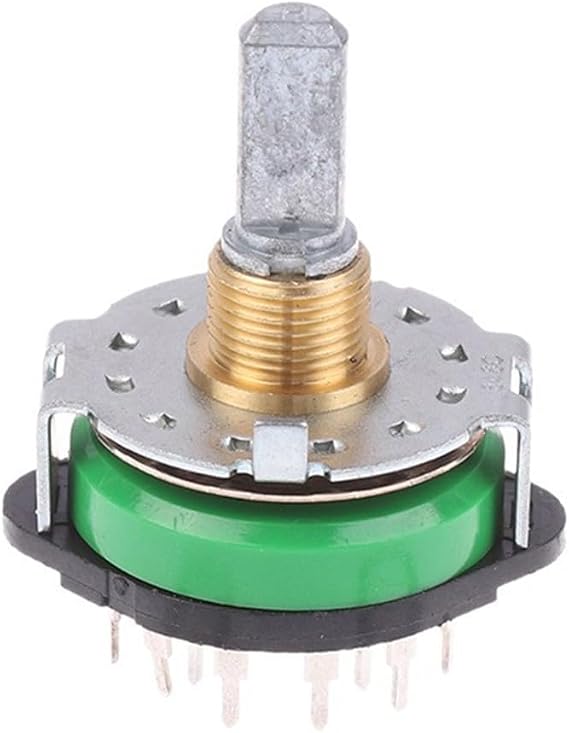 Rotary Switch SRRM1C7800 4 Pole 12 Position for Power AMP 1050R with Balanced Mechanical Resistance for Precise Positioning