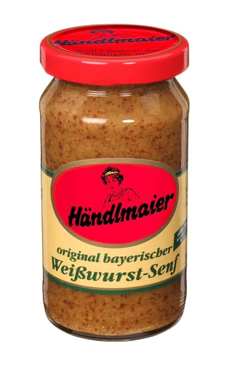 Original Bavarian German Sweet Mustard - Weisswurst Senf - 200 ml - Handlmaier - Germany