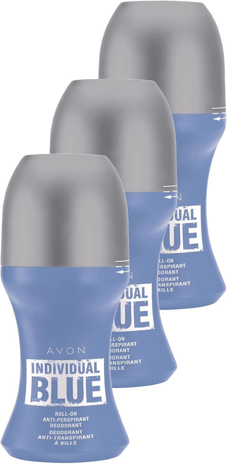 Avon Individual Blue Erkek Rollon 50 Ml. Üçlü Set