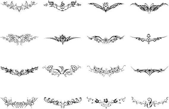 Succubus Temporary Tattoo Stickers Waterproof Lasting Abdomen Waist Chest Scar Fake Tattoos Art Tatuajes Temporales Women