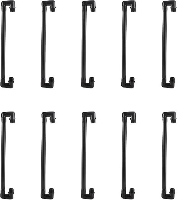 Plastic Swing Joints, Rotatable Support Arm, Adjustable Height Pressure Buffer Flexible Rotation, Sprinkler Fittings for Lawn Irrigation, 10PCS G 1/2 Male Thread 13.4x2.0in
