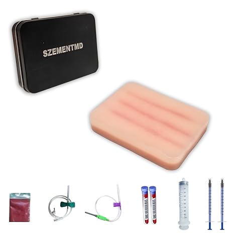 Phlebotomy Practice Kit - IV Start Kit for Nurses & Medical Students, Realistic Venipuncture Training Kit with Essential Tools, Perfect Gift for Healthcare Professionals.