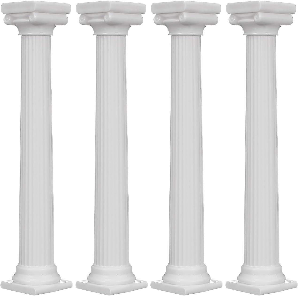 8Pcs Roman Column Tiered Stands, Fondant Tier Separator Support Stand, Dowel Rods for Multilayer Wedding Cake Decoration Support Tool