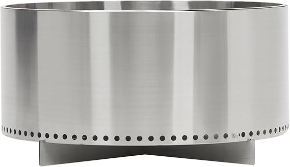 27" Smokeless Fire Pit, Silver
