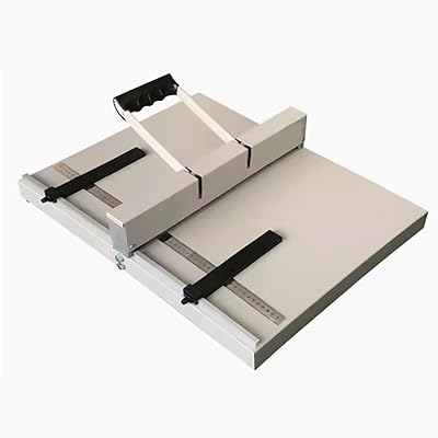 Manual Creasing Machine, 350mm450mm Scoring Paper Creasing Machine, with Positioning Ruler, Professionally Bind Presentations and Documents, for Greeting Cards, Booklets, Photo Paper, Book