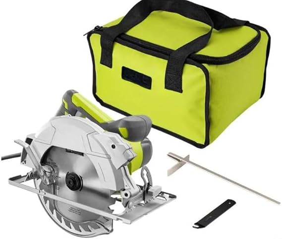 CSB144LZK Fits for RYOBI 15 Amp Corded 7-1/4 in. Circular Saw with EXACTLINE Laser Alignment System, 24T Carbide Tipped Blade, Edge Guide and Bag