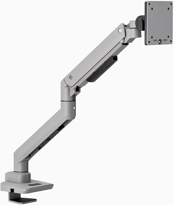 Desky Heavy Duty Ultrawide Monitor Arm - Adjustable Gas - Space Grey