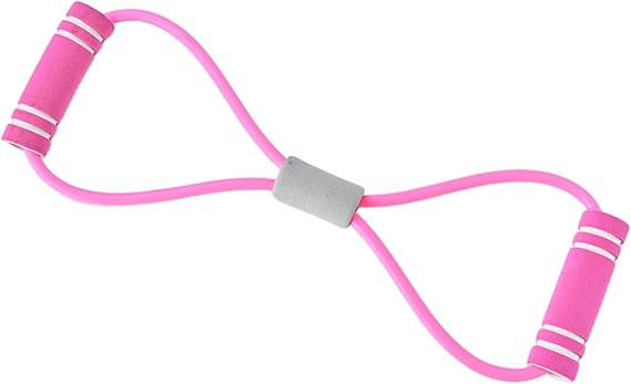 Figure 8 Fitness Resistance Bands with Handles - Exercise Tube Band for Arm and Shoulder Stretch,Training Elastic Strap Tension Rope for Women and Men