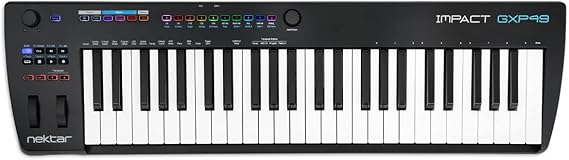 Nektar Impact GXP49 - USB MIDI Controller Keyboard with Nektar DAW Integration Black
