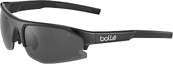 bolle BS004003 Bolt 2.0 S Rectangular Sunglasses, Black Shiny - TNS