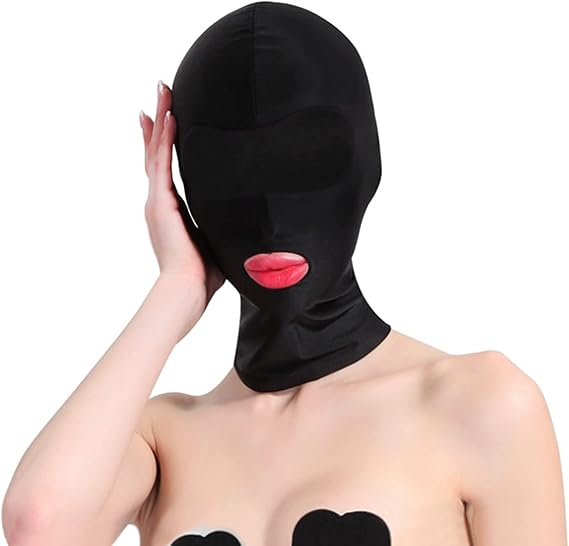 Funny Elastic Head Masquerade Sex Balaclava Black Full Face Cover Sexy Sexual Head Mask Headwear Prank Costume