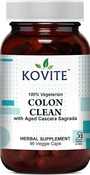 Colon Clean with Aged Cascara Sagrada - Kosher and Vegetarian - 90 Vegetable Capsules