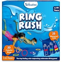 Skillmatics Ring Rush Diving Toys - Underwater Search and Find Game for Summer Fun, Swimming Pool Toys, Gifts for Kids, Boys, Girls Ages 6, 7, 8, 9 & Up