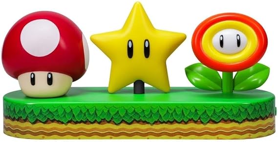 Paladone Süper Mario Simge Işığı - Resmi Lisanslı Mario Brothers Serbest Daimi Masa Lambası, Oyun Odası Dekoru ve Erkek ve Kız Çocukları için Ürünler, Yatak Odası için Gece Lambası Hediye Aksesuarı [Enerji Sınıfı A]