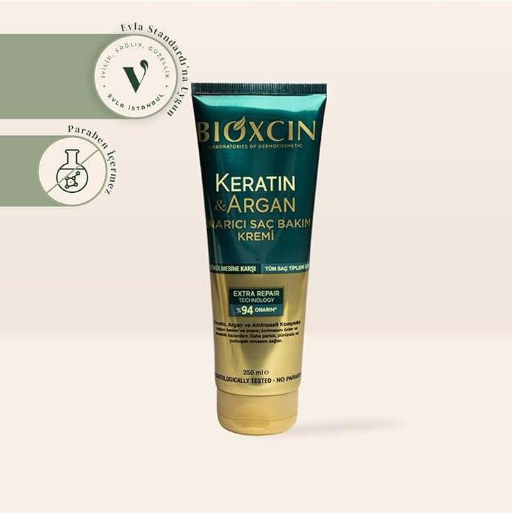 Bioxcin Keratin & Argan Saç Bakım Kremi, 250 ml