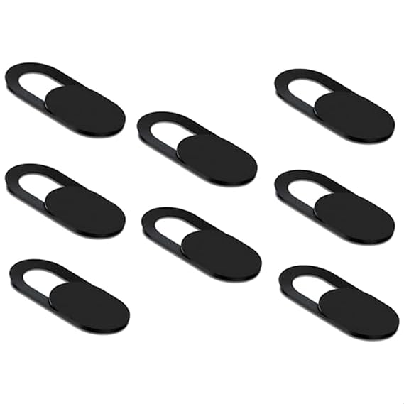 California JOS Webcam Cover (8 Pack) 0.03 inch Ultra Thin Laptop Camera Cover Slide for iPhone iPad MacBook Pro Computer iMac Cell Phone PC Accessories Camera Blocker Slider