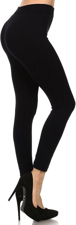 High Waisted Leggings for Women - Stretchy Seamless Full Length Pants - Neon 80s Colored Costume One Size
