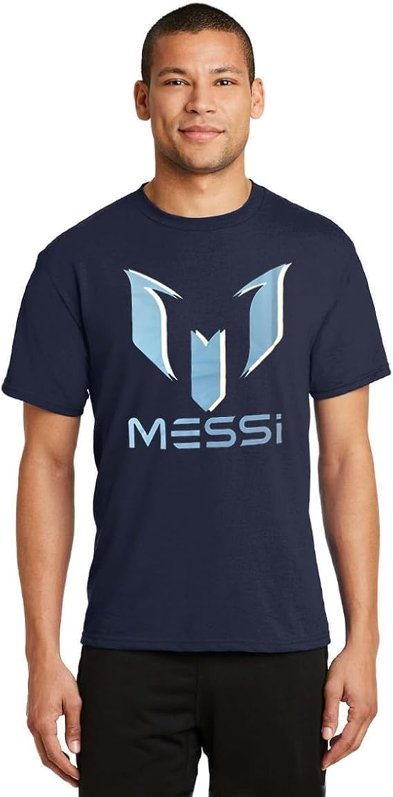 Messi The Collection Men's Essential Shadow Logo Short Sleeve T-Shirt