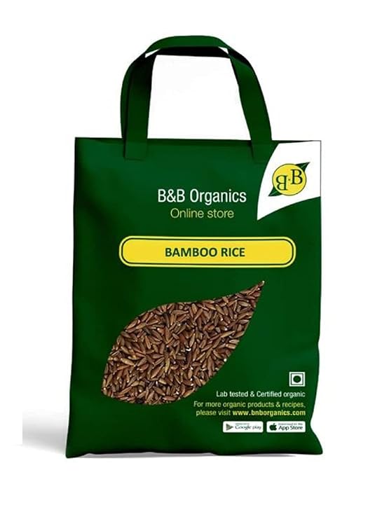B&B Organics Bamboo Rice (3kg / 6.6 pound), Nutrient and Fibre Rich/Moongil Arisi/Authentic and Healthy Rice/Indian Rice