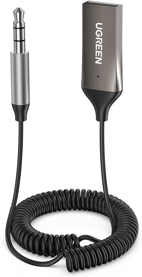 Ugreen Mikrofonlu 3.5 mm Aux Bluetooth 5.3 Alıcı Adaptör Araç Kiti