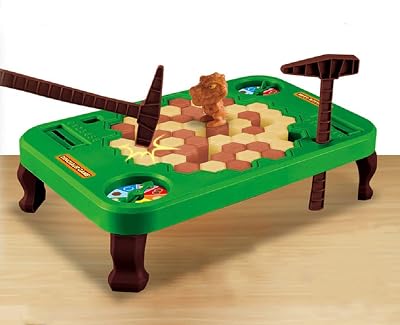 Fuywoqp Ice-Block Breaking Game Toy,Break The Ice Board Game,Penguin Trap,Dinosaur Trap,Save Dinosaur On Ground Block,Smooth and Fall Resistant,Parent-Child Interactive Family Fun Games-Tuba