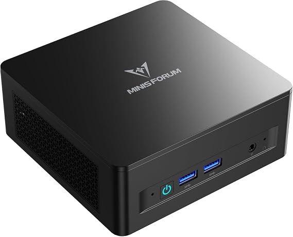 MINISFORUM UM760Slim Mini PC AMD Ryzen 5 7640HS DDR5-5600MHz 16GB 1TB SSD Windows 11 Pro Mini PC Radeon 760M Graphic HDMI2.1 |DP1.4|USB4 4K@60Hz Triple Display Output 2.5Gbps LAN/Wi-Fi 6E/BT5.2 Mini