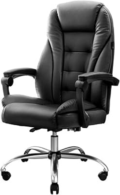 Office Chair Recliner Boss Chair Office Desk Chair Computer Chair Home Boss Reclining Swivel Chair Office Chair Game Chair Chair Color : Black 1, Size : One Size Needed
