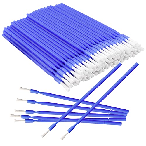 FERCAISH 100 Pcs Disposable Interdental Brush, 4 Colors Dental Micro Applicator Brush Micro Swabs Applicator - Oral Dental Hygiene Tooth Cleaning Tool