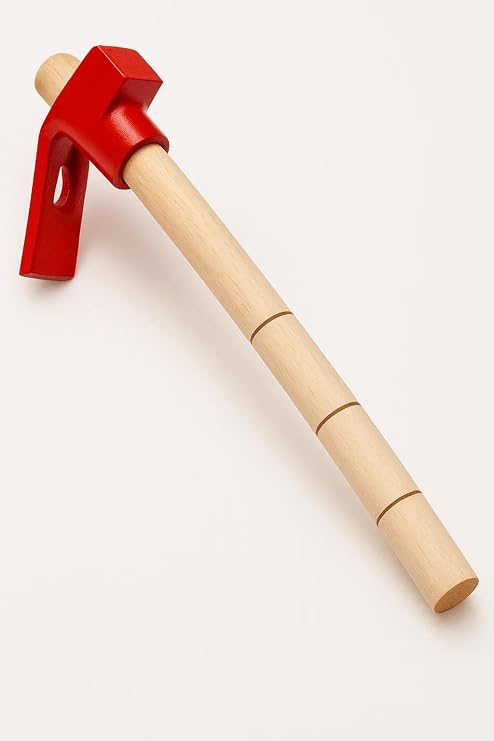 Eltos Edoni Saplı Keser, 40 cm Ahşap Saplı, Kalın Uçlu, Döküm Başlıklı, Ergonomik Tasarımlı, Dayanıklı El Aleti, Marangozluk ve İnşaat İçin Ekonomik Çözüm, Vakumlu Ambalaj