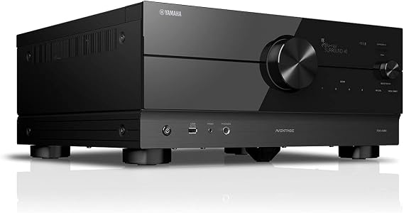 Yamaha RX-A4A AVENTAGE 7.2-Channel AV Receiver 8K and 4K/120 HDMI, eARC, Dolby Atmos, DTS:X, Auro-3D, Surround:AI, Wi-Fi, Bluetooth, MusicCast