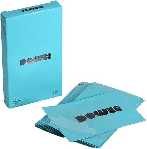DOWZE - SparkleStrips: Intensive Whitening Strips for White Teeth - 1 Box Includes 14 Strips