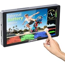 ANDYCINE X5L 6inch Built-in Battery 1200nits Alumunium Camera Field Monitor 1920x1080P Resolution DSLR Video HDMI Monitor with 3000mAh Battery Built-in with Robust CNC Alumunium Shell