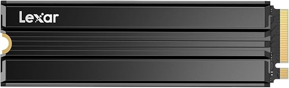 Lexar 4TB NM790 NVMe SSD w/Heatsink, 7400/6500 MB/s, M.2 2280, PCIe Gen 4x4 | Compatible w/ PS5, Gamers & Content Creators, PC & Laptops, SLC Cache, Single-Sided Design, LNM790X004T-RN9NU