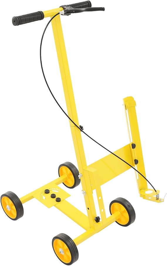 Line Striping Machine Paint Striping Machine 5.91 in Width Adjustable Multi-Function Marking Machine for Parking Lot Basketball Court Road with Circle Drawing Kit