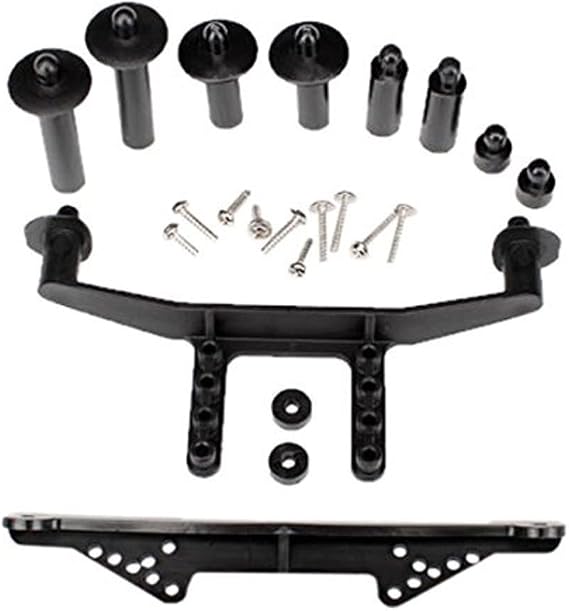 Traxxas Front & Rear Body Mount with Body Posts, Body Post Extensions & Hardware, Black