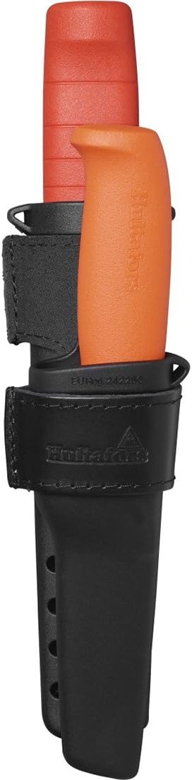 Hultafors 391073 "EDC 25" Chisel and "HVK" Craftsmen's Knife in Double Holster - Black/Red/Orange