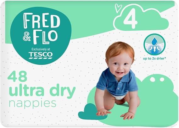 Fred & Flo Size 4 Nappies 48 Pack