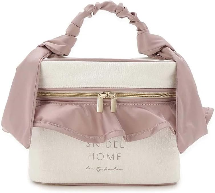 SNIDEL Women's Satin Canvas Vanity Pouch