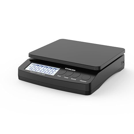 Digital Postal Scale 30kg/66lb - Durable Steel Construction, 6 Units Conversion, Tare Function | for Home, Kitchen, Postal, Shipping, Parcel Transport