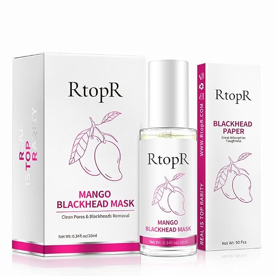 RtopR Nose Pore Strips Blackhead Remover for Face, Blackhead Mask Pore Strips 2 in 1 Peel Off Face Mask, 50PCS Nose Plants Pore Strips