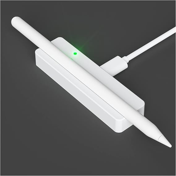 Magnetic Wireless Charger Dock with USB Cable Compatible with Apple Pencil 2nd Generation Only, Convenient Ipencil Charging Stand fits for Ipad Pen Gen 2,Save Your Ipad Battery Power