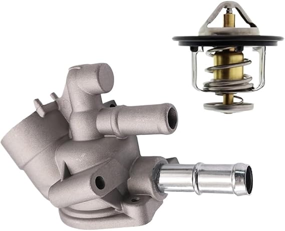 1/2Pcs Engine Thermostat Housing Cover Water Outlet 19320-P30-J00 Compatible with CR-V DelSol Civic Integra 19320P30J00 19320-P30-000(1Set)