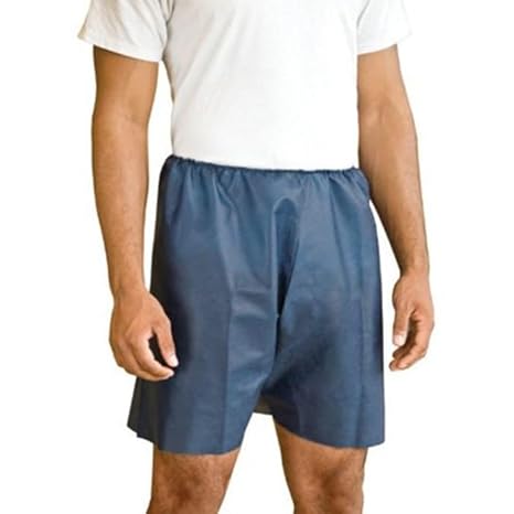 Graham Medical 10000 Nonwoven Medi Short, Navy Blue, Small/Medium, Pack of 50