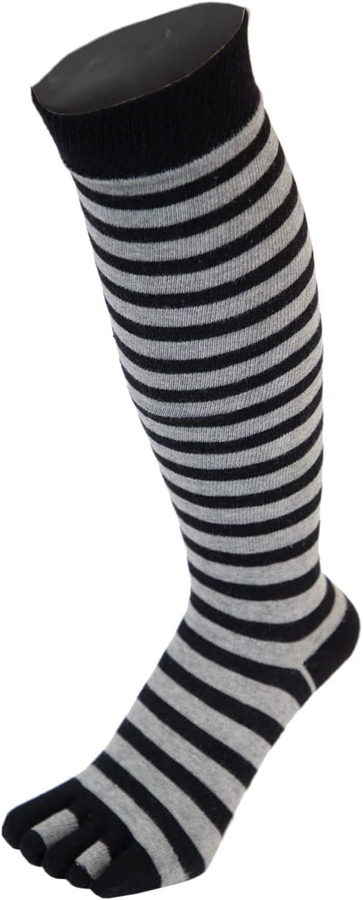 TOETOE - Essential Unisex Knee-High Cotton Toe Socks (1 Pair)